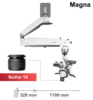 Magna DNT microscoop met wandmontage, NuVar 10
