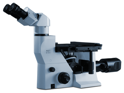 MET-400 trinocular metallurgical microscope, Siedentopf 30&deg;