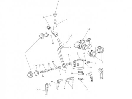 Parte porta microscopio-oculares DNT 