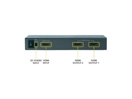 HDMI-2x HDMI splitter and repeater