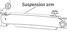 Suspension arm cover