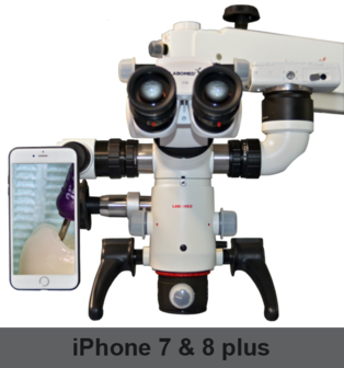 Adaptador para iPhone 7Plus y 8Plus con rotaci&oacute;n, kit completo