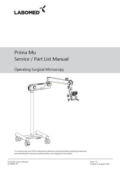Servicehandleiding Prima Mu
