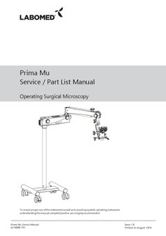 Service Manual Prima Mu