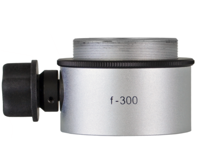 Objective lens WD=300mm with focusing mechanism and sterilizable cap