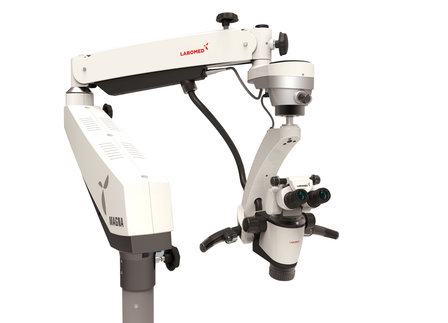 Magna microscope with floor mount