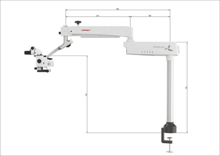 Prima Mu con cabezal Ergon&oacute;mico (montaje a mesa)