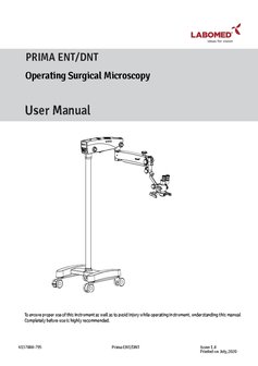 User Manual Prima DNT/ENT