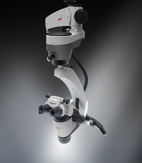 Magna microscope with floor mount