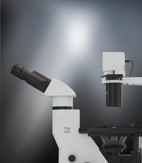 Microscopio trinocular invertido TCM400