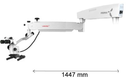 PRIMA DNT Mikroskop ohne Montagesystem, langer Arm