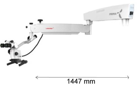 Microscopio PRIMA DNT sin sistema de montaje, versi&oacute;n brazo largo