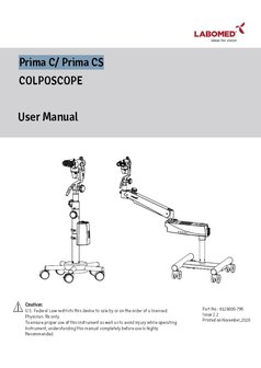 Gebruikershandleiding Prima C &amp; Prima CS