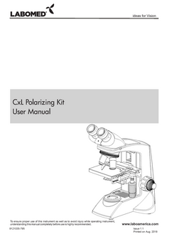 Gebruikershandleiding CxL Polarizing Kit