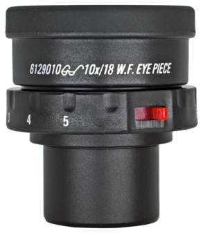 Wide field eyepiece 10x,  28 mm, diopter cross