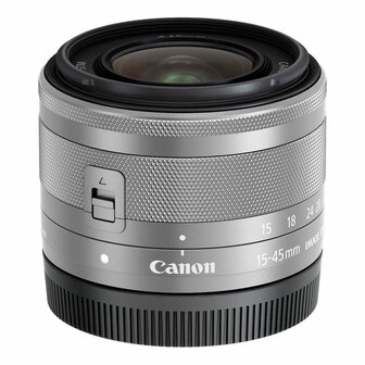 CANON EF-M 15-45MM F/3.5-6.3 IS STM ZILVER