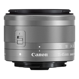 CANON EF-M 15-45MM F/3.5-6.3 IS STM ZILVER