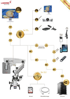 Prima&nbsp;DNT Microscope Premium, Wall mount, NuVar 20, Lumix