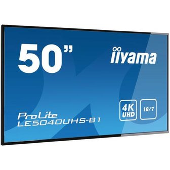 Pantalla de se&ntilde;alizaci&oacute;n digital profesional de 50&quot; de 127 cm y resoluci&oacute;n 4K UHD