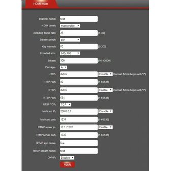 Codificador de video Digicast Plus HDMI a IP transmisi&oacute;n en vivo