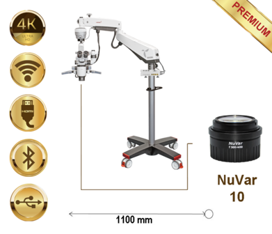 Magna Microscope Floor Mount, NuVar 10, Premium