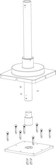 Bodenmontagesystem f&uuml;r Magna