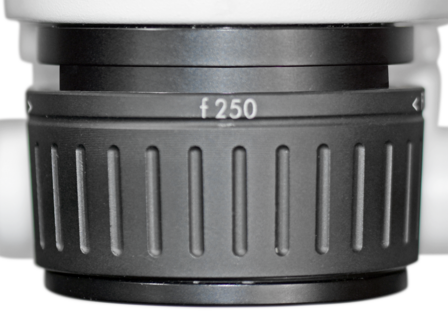 Objective lens f=250mm with focus