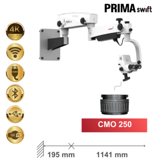 PRIMA swift Premium, monatje a pared, CMO 250 mm