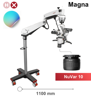 Magna FL microscope with floor mount