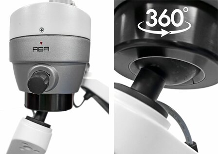 Magna FL microscope with floor mount