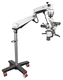 Magna FL microscope with floor mount