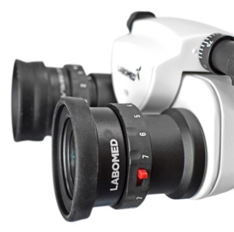 Magna FL microscope with floor mount