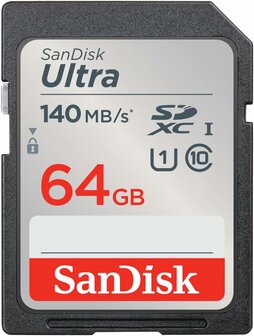 SanDisk Ultra 64GB SDXC UHS-I Kaart