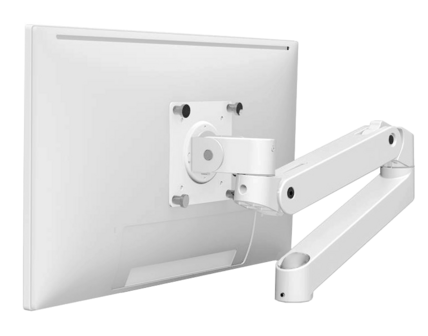 Flexibele monitorarm, wit