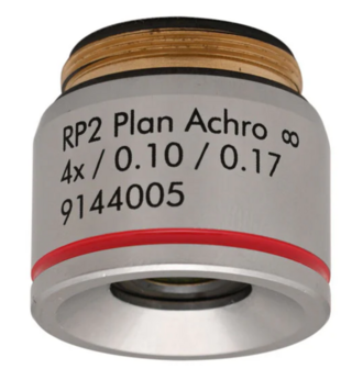 4x objective, NA 0.10/WD 30.0mm (RP2 Infinity corrected DIN