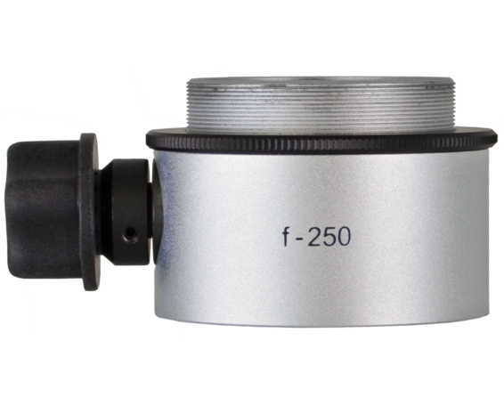 Objective lens WD=250mm with focusing mechanism and sterilizable cap