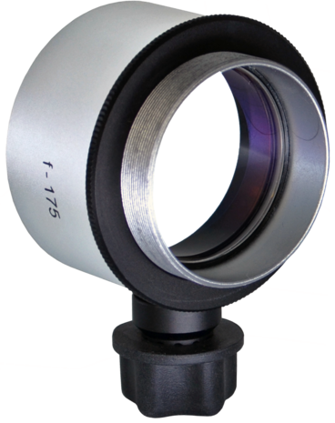 Objective lens WD=175mm with focusing mechanism and sterilizable cap