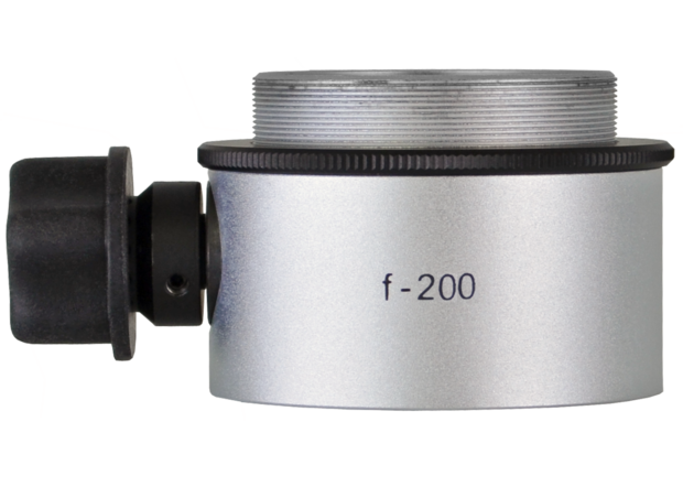 Objective lens WD=200mm with focusing mechanism and sterilizable cap
