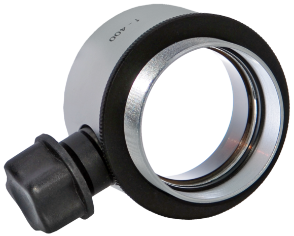 Objective lens WD=400mm with focusing mechanism and sterilizable cap