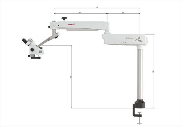 Prima Mu trainer with table mount