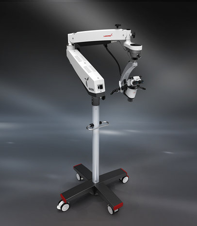 Magna microscope with floor mount