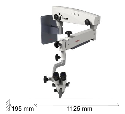 PRIMA ENT Mikroskop für HNO-Anwendungen, Wandmontage