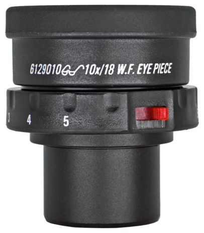 Wide field eyepiece 10x,  28 mm, diopter cross