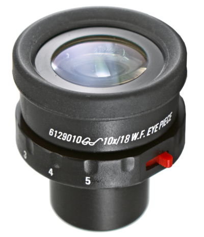 Wide field eyepiece 10x,  28 mm, diopter cross