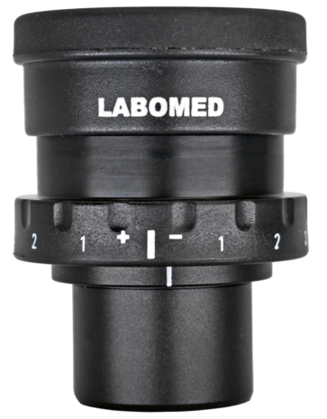 Wide field eyepiece 10x,  28 mm, diopter cross