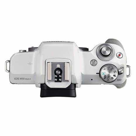 Canon EOS M50 Mark II body, white, 4K video