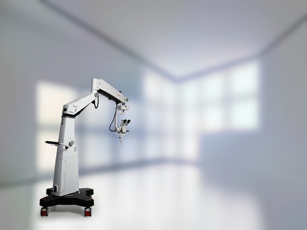 Stella OPH microscope with floor mount