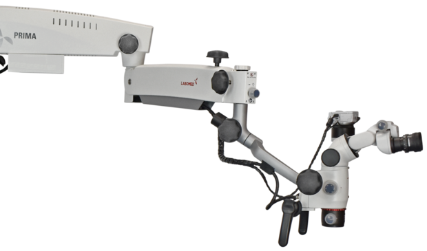 Microscopio Prima DNT Premium, montaje a techo, NuVar 10, Lumix
