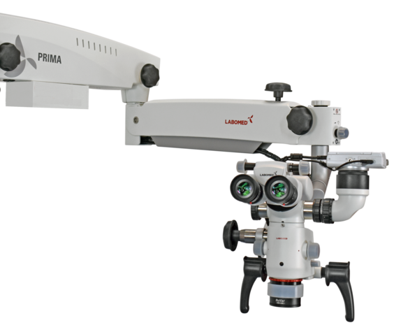 Microscopio Prima DNT Premium, montaje a techo, NuVar 20, Lumix