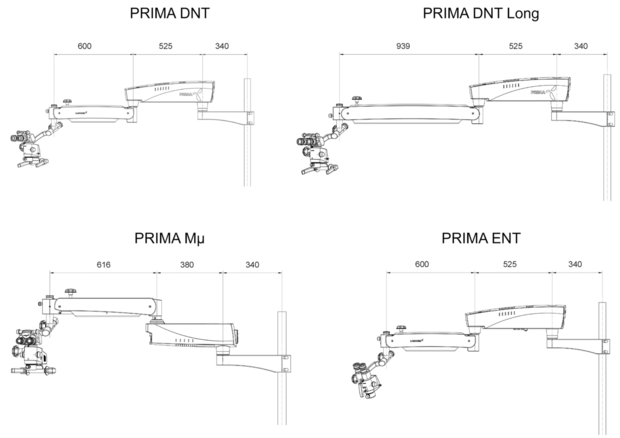 Soporte para columna de sillón dental (diámetro 48~60 mm)